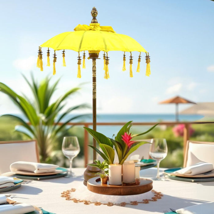 Tabletop Bali Umbrella Centerpiece-Set of 1-Koyal Wholesale-Plum Purple-