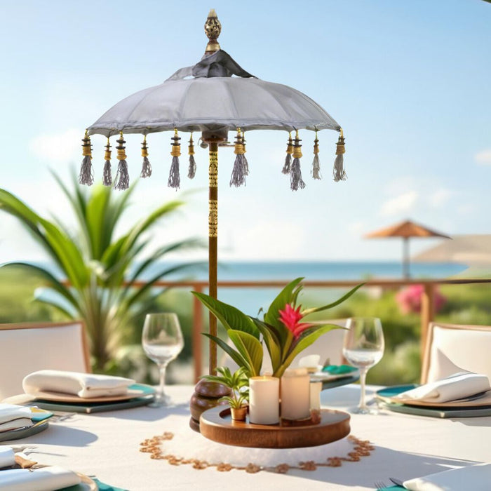 Tabletop Bali Umbrella Centerpiece-Set of 1-Koyal Wholesale-Plum Purple-