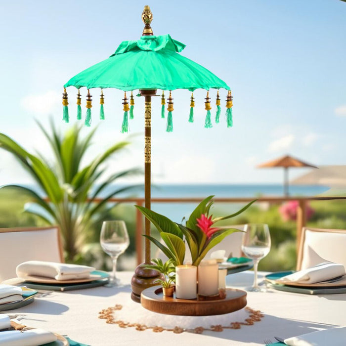 Tabletop Bali Umbrella Centerpiece-Set of 1-Koyal Wholesale-Plum Purple-