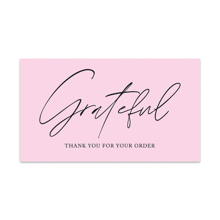 Thank You for Supporting My Small Business Cards-Set of 100-Andaz Press-Bubblegum Pink-