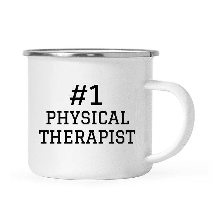 #1 Sports Stainless Steel Campfire Coffee Mug Thank You Gift-Set of 1-Andaz Press-Physical Therapist-