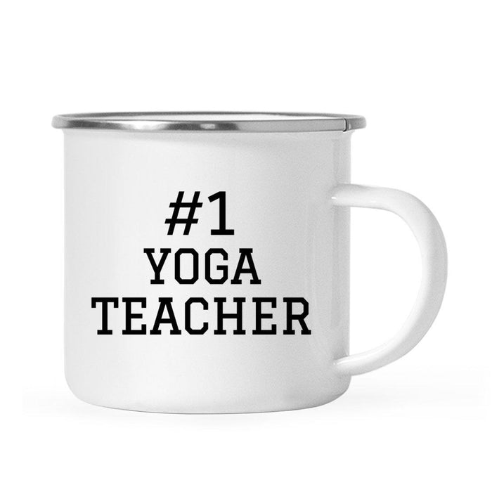 #1 Sports Stainless Steel Campfire Coffee Mug Thank You Gift-Set of 1-Andaz Press-Yoga Teacher-