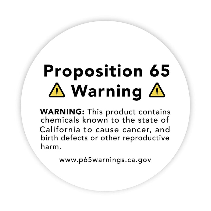 2-inch Round Small Business Sticker Labels-Set of 120-Andaz Press-Prop 65 Warning Circle-