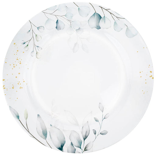 Acrylic Greenery Eucalyptus Charger Plates-Set of 4-Koyal Wholesale-