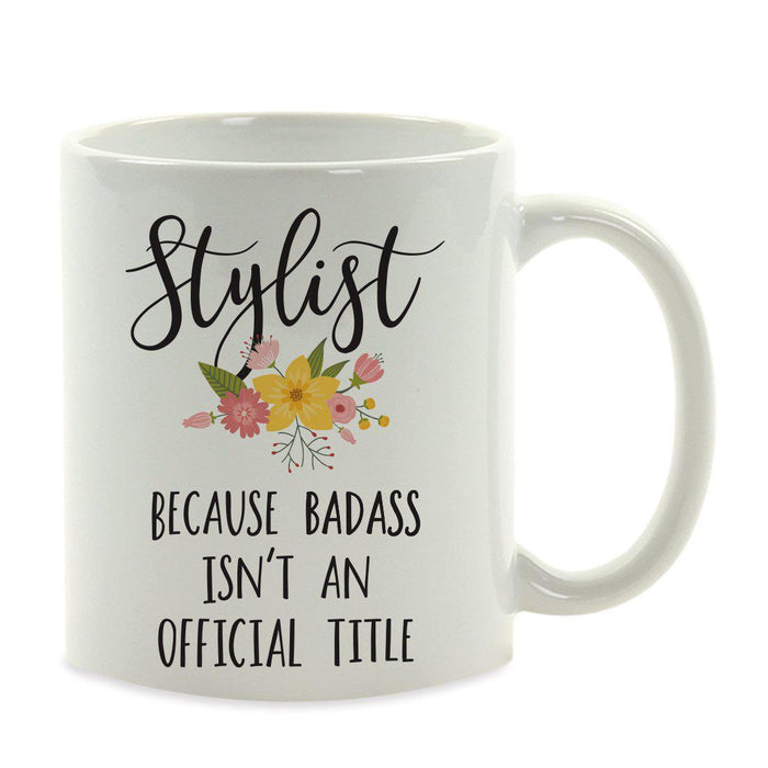 Andaz Press 11oz Badass Isn't An Official Title Floral Graphic Coffee Mug-Set of 1-Andaz Press-Stylist-