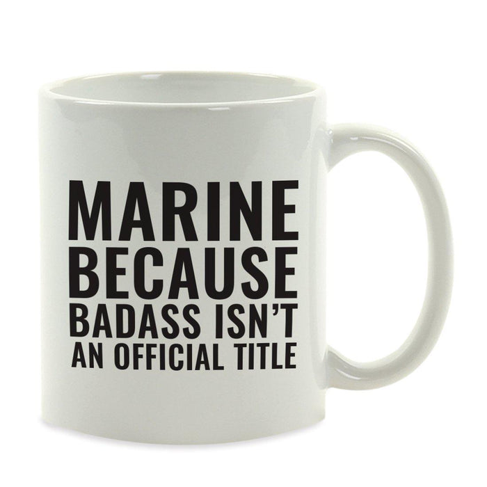 Andaz Press 11oz Badass Isn't an Official Title Modern Style Coffee Mug-Set of 1-Andaz Press-Marine-