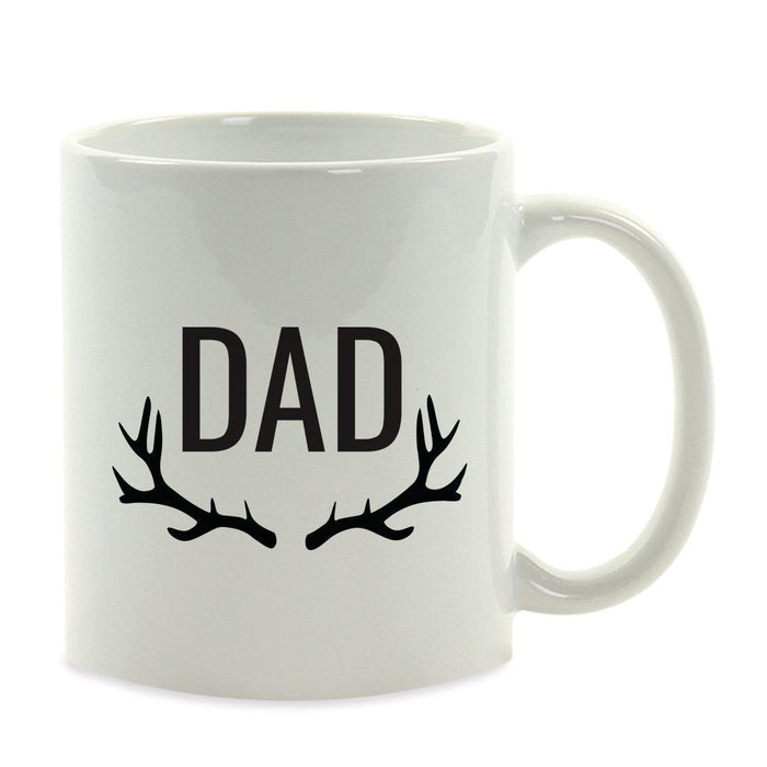 Andaz Press 11oz Best Father's Day Coffee Mug-Set of 1-Andaz Press-Deer Antler-