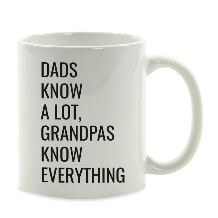 Andaz Press 11oz Best Father's Day Coffee Mug-Set of 1-Andaz Press-Grandpas Know Everything-