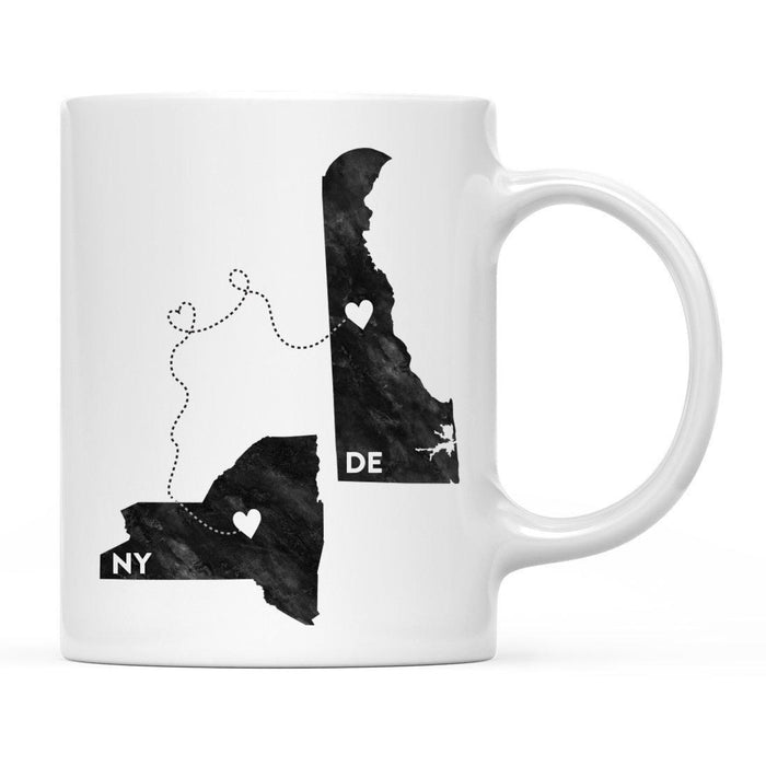 Andaz Press 11oz Black And White Modern New York Long Distance Coffee Mug-Set of 1-Andaz Press-Delaware-