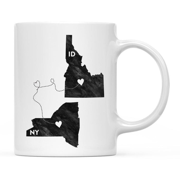 Andaz Press 11oz Black And White Modern New York Long Distance Coffee Mug-Set of 1-Andaz Press-Idaho-