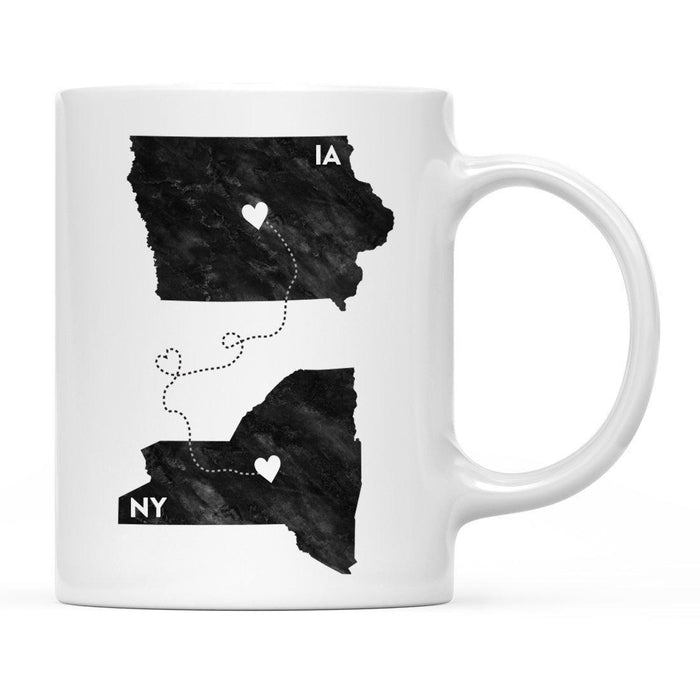 Andaz Press 11oz Black And White Modern New York Long Distance Coffee Mug-Set of 1-Andaz Press-Iowa-