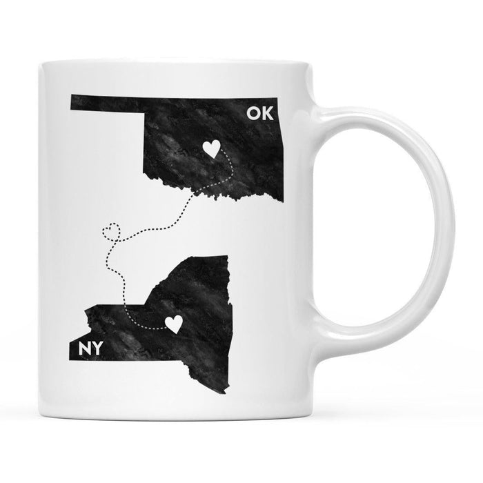 Andaz Press 11oz Black And White Modern New York Long Distance Coffee Mug-Set of 1-Andaz Press-Oklahoma-