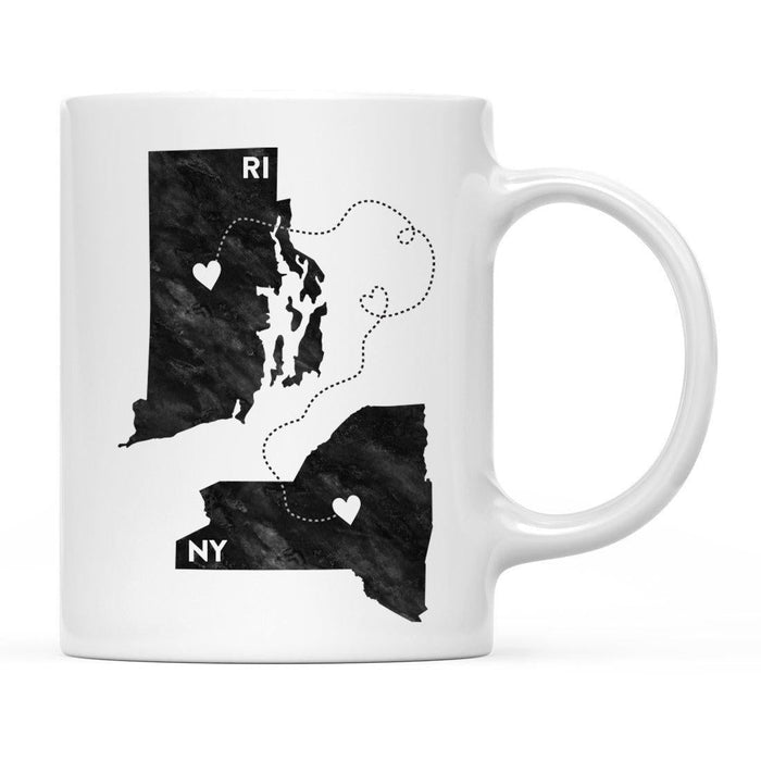 Andaz Press 11oz Black And White Modern New York Long Distance Coffee Mug-Set of 1-Andaz Press-Rhode Island-