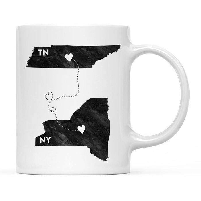 Andaz Press 11oz Black And White Modern New York Long Distance Coffee Mug-Set of 1-Andaz Press-Tennessee-