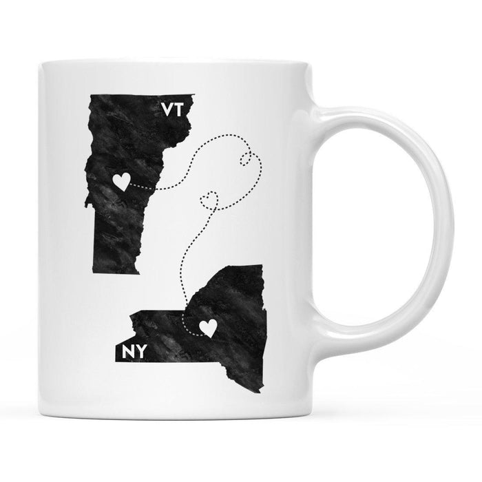 Andaz Press 11oz Black And White Modern New York Long Distance Coffee Mug-Set of 1-Andaz Press-Vermont-