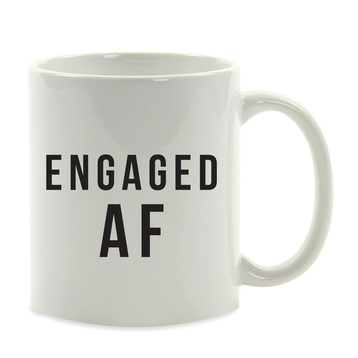 Andaz Press 11oz Black Handwritten Calligraphy Wedding Party Coffee Mug-Set of 1-Andaz Press-Engaged AF-