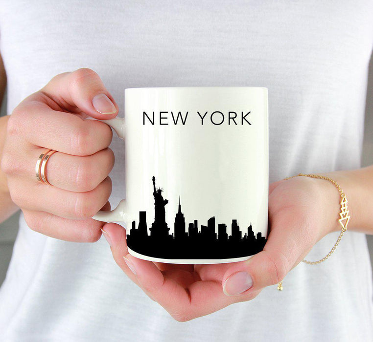 Andaz Press 11oz City Skyline Tourist Travel Souvenir Coffee Mug-Set of 1-Andaz Press-New York United States of America-