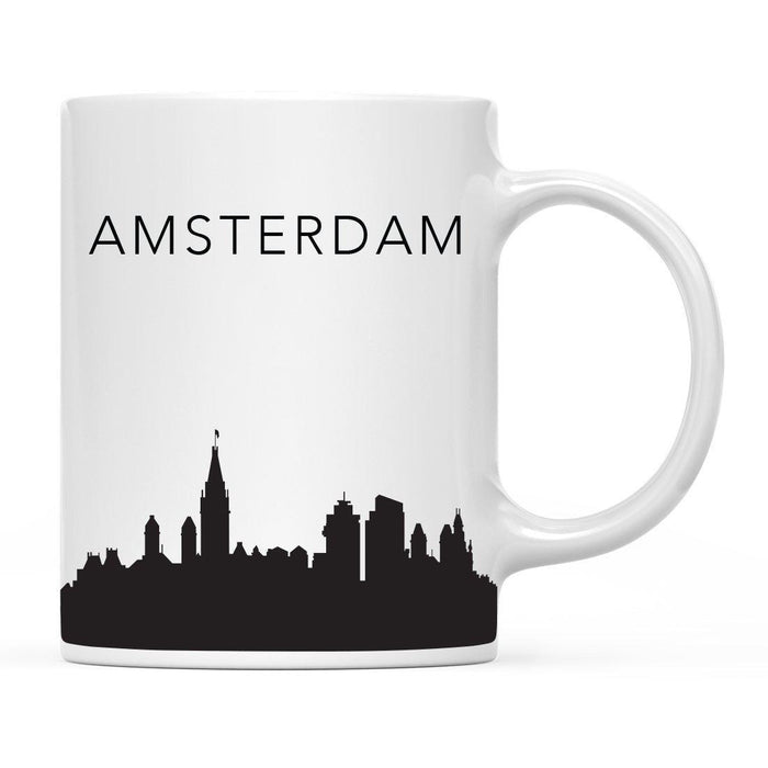 Andaz Press 11oz City Skyline Tourist Travel Souvenir Coffee Mug-Set of 1-Andaz Press-Amsterdam Netherlands-