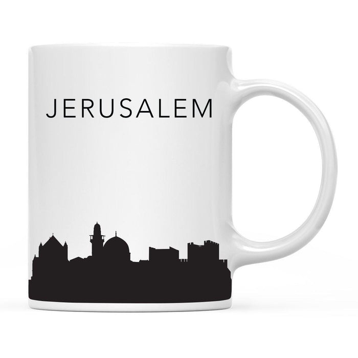 Andaz Press 11oz City Skyline Tourist Travel Souvenir Coffee Mug-Set of 1-Andaz Press-Jerusalem Israel-