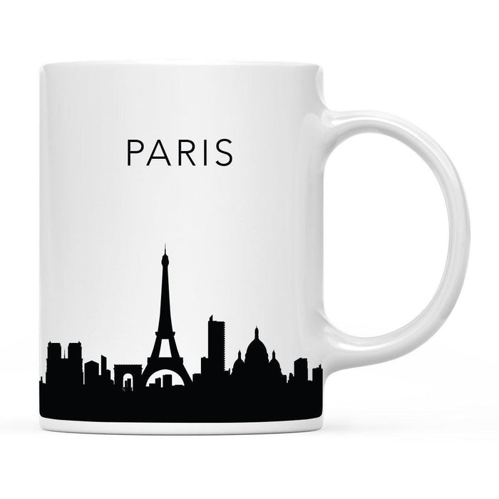 Andaz Press 11oz City Skyline Tourist Travel Souvenir Coffee Mug-Set of 1-Andaz Press-Paris France-