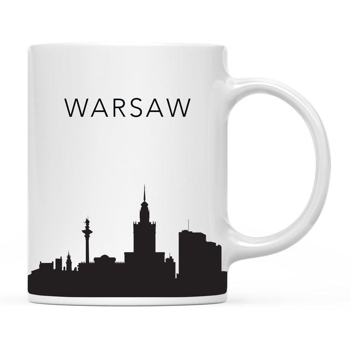 Andaz Press 11oz City Skyline Tourist Travel Souvenir Coffee Mug-Set of 1-Andaz Press-Warsaw Poland-