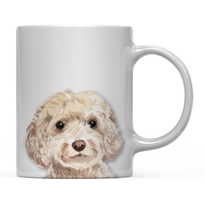 Andaz Press 11oz Close Up Dog Coffee Mug-Set of 1-Andaz Press-Champagne Tan Cockapoo-