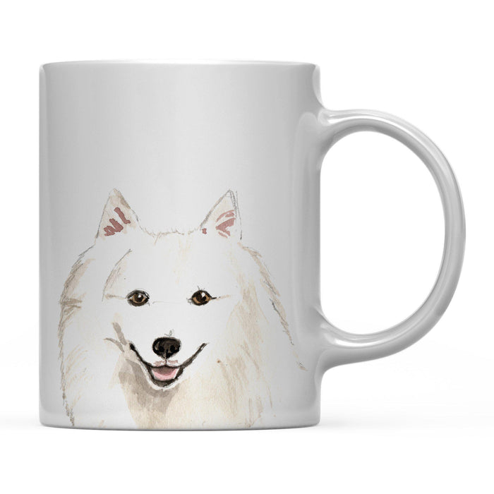 Andaz Press 11oz Close Up Dog Coffee Mug-Set of 1-Andaz Press-Japanese Spitz-