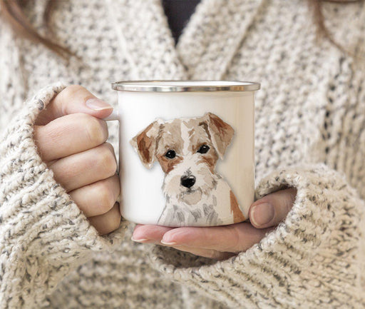 Andaz Press 11oz Dogs Up Close Campfire Coffee Mug-Set of 1-Andaz Press-Wire Haired Jack Russell-