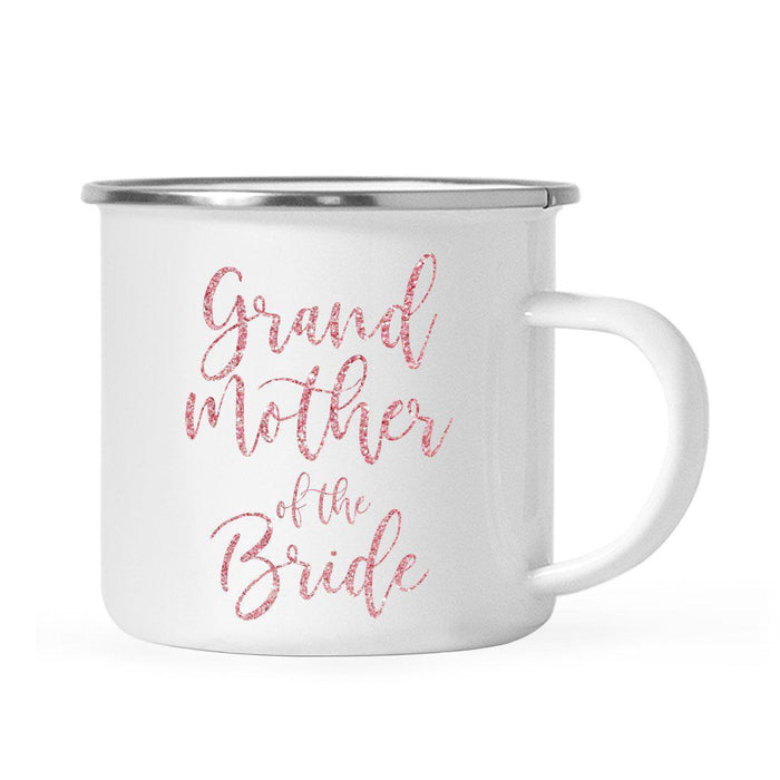 Andaz Press 11oz Faux Pink Glitter Wedding Campfire Coffee Mug-Set of 1-Andaz Press-Grandmother of the Bride-