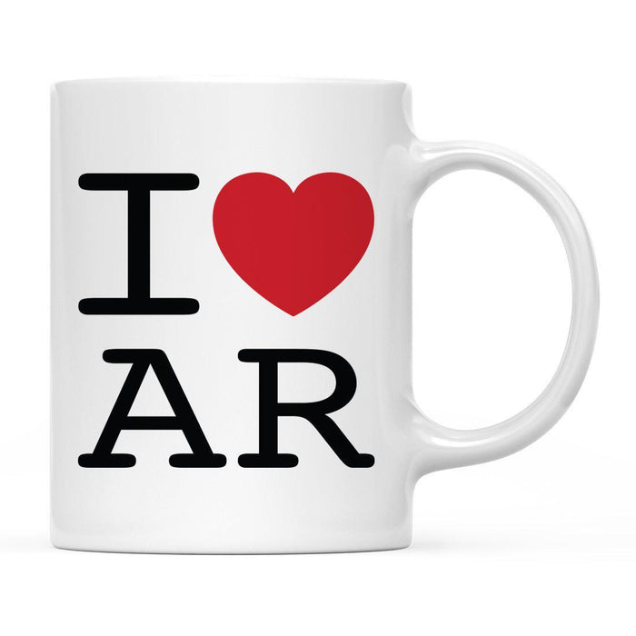 Andaz Press 11oz Heart Graphic I Love US State Coffee Mug-Set of 1-Andaz Press-Arkansas-