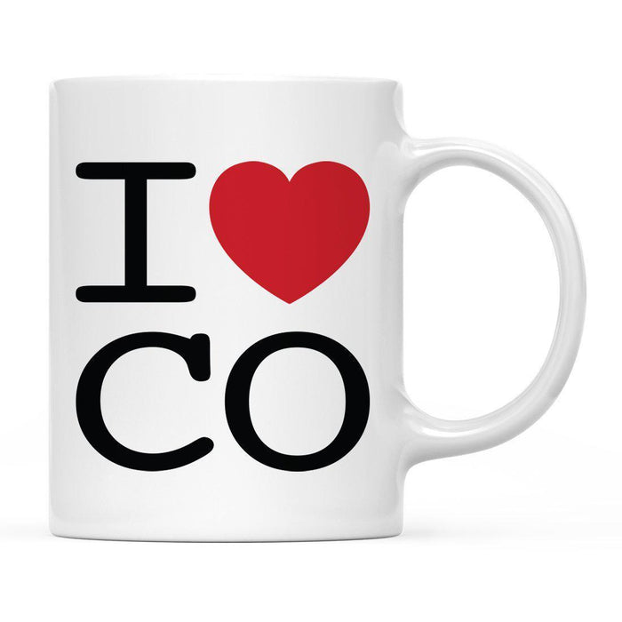 Andaz Press 11oz Heart Graphic I Love US State Coffee Mug-Set of 1-Andaz Press-Colorado-