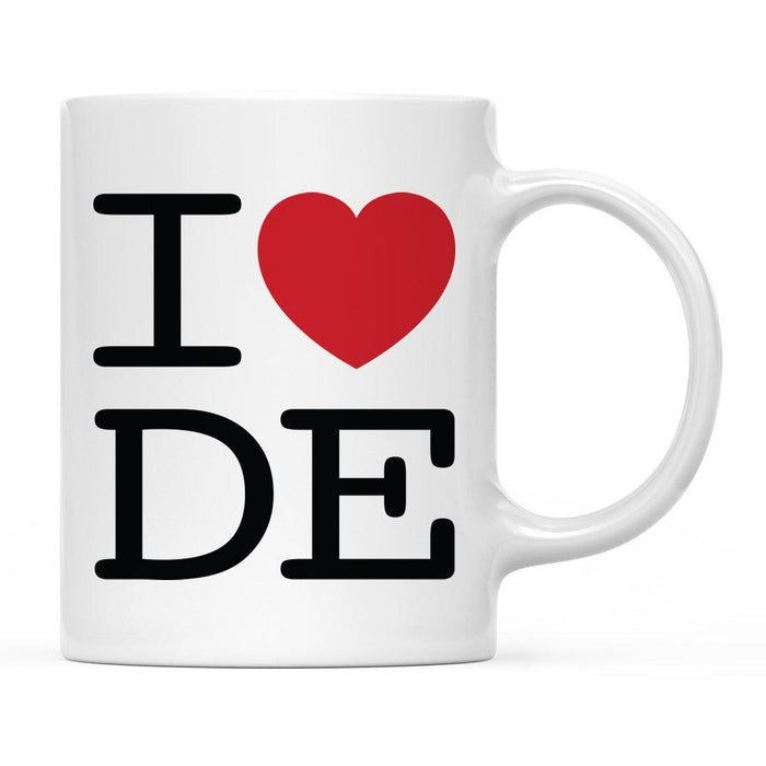 Andaz Press 11oz Heart Graphic I Love US State Coffee Mug-Set of 1-Andaz Press-Delaware-
