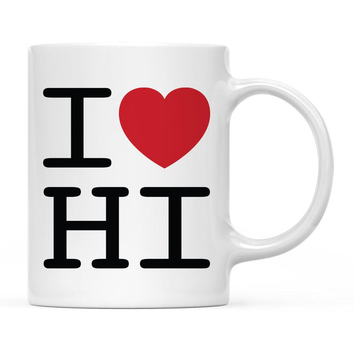 Andaz Press 11oz Heart Graphic I Love US State Coffee Mug-Set of 1-Andaz Press-Hawaii-
