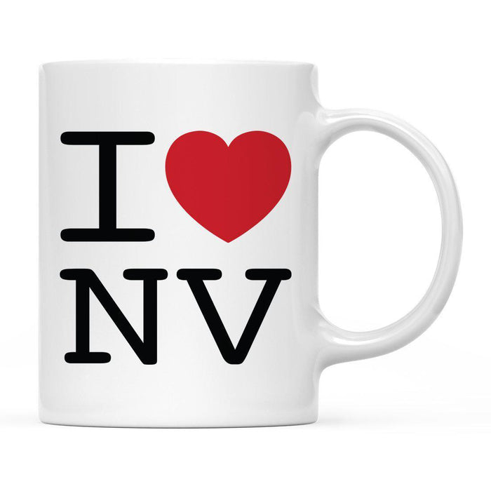 Andaz Press 11oz Heart Graphic I Love US State Coffee Mug-Set of 1-Andaz Press-Nevada-