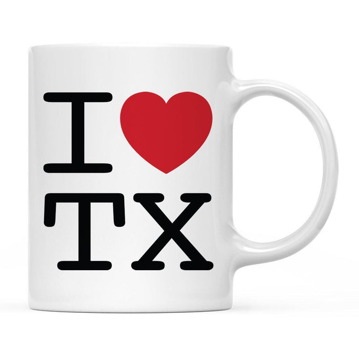 Andaz Press 11oz Heart Graphic I Love US State Coffee Mug-Set of 1-Andaz Press-Texas-