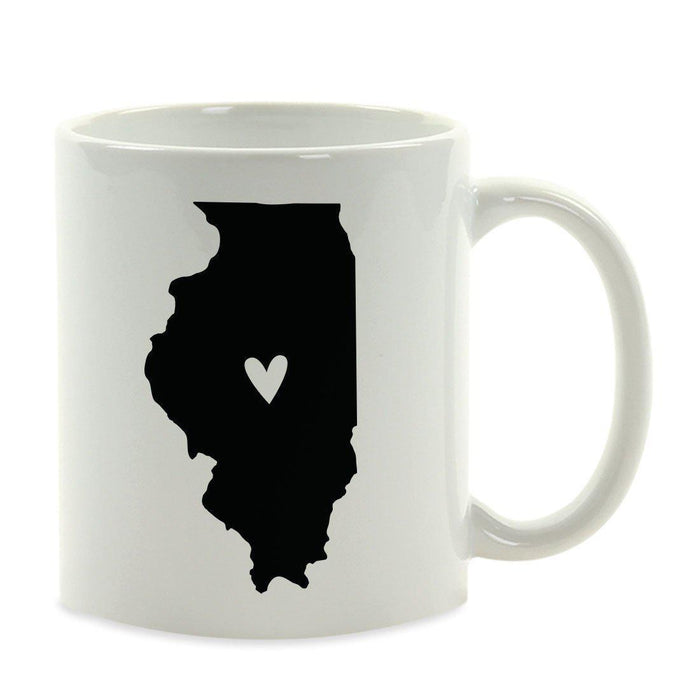 Andaz Press 11oz Heart Graphic US State Coffee Mug-Set of 1-Andaz Press-Illinois-