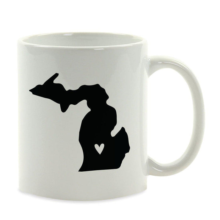 Andaz Press 11oz Heart Graphic US State Coffee Mug-Set of 1-Andaz Press-Michigan-