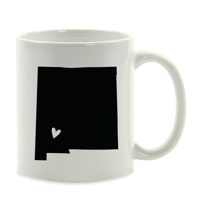 Andaz Press 11oz Heart Graphic US State Coffee Mug-Set of 1-Andaz Press-New Mexico-