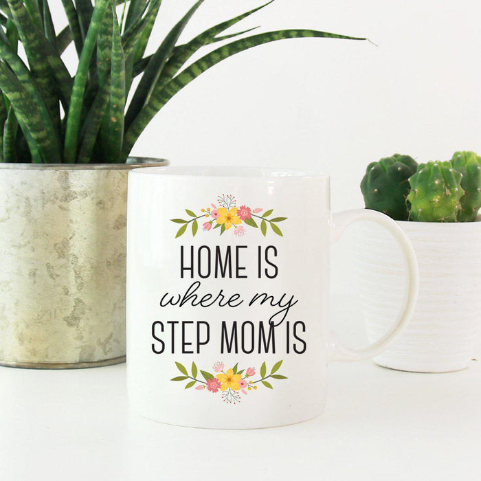Andaz Press 11oz Mother's Day Home Is Floral Flower Coffee Mug-Set of 1-Andaz Press-Mom-