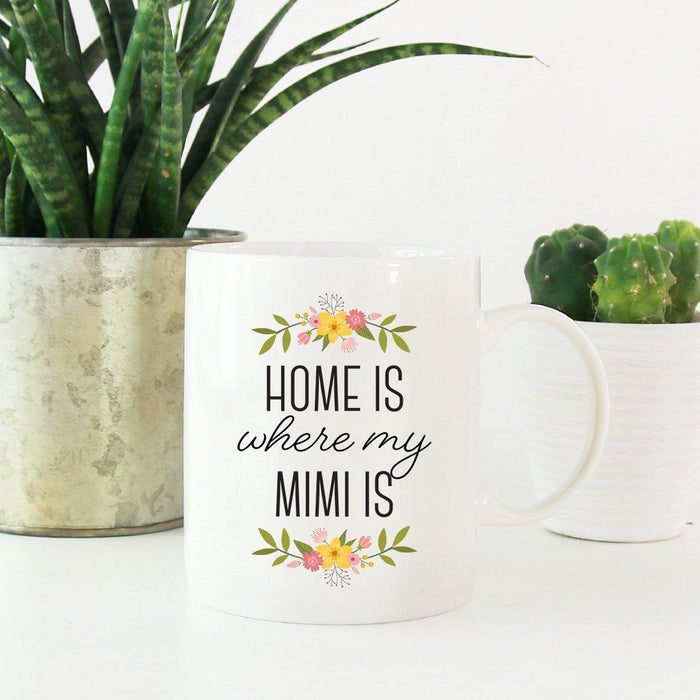 Andaz Press 11oz Mother's Day Home Is Floral Flower Coffee Mug-Set of 1-Andaz Press-Mom-