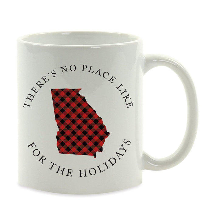 Andaz Press 11oz Plaid US State Home Coffee Mug-Set of 1-Andaz Press-Georgia-