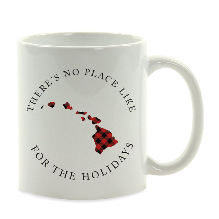 Andaz Press 11oz Plaid US State Home Coffee Mug-Set of 1-Andaz Press-Hawaii-