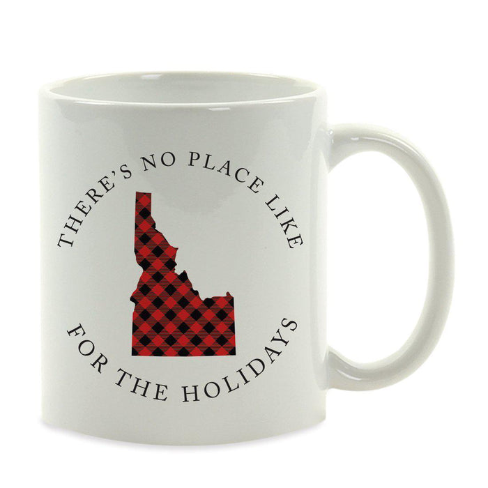 Andaz Press 11oz Plaid US State Home Coffee Mug-Set of 1-Andaz Press-Idaho-