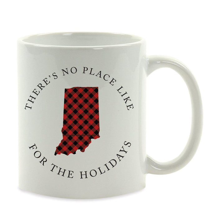 Andaz Press 11oz Plaid US State Home Coffee Mug-Set of 1-Andaz Press-Indiana-