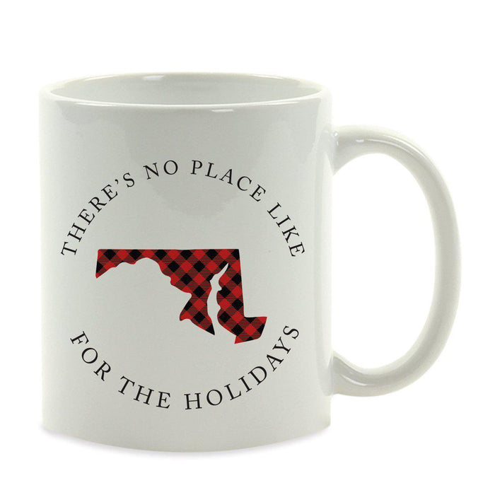 Andaz Press 11oz Plaid US State Home Coffee Mug-Set of 1-Andaz Press-Maryland-