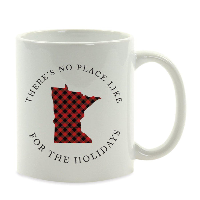 Andaz Press 11oz Plaid US State Home Coffee Mug-Set of 1-Andaz Press-Minnesota-