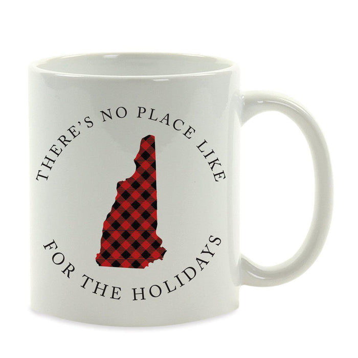Andaz Press 11oz Plaid US State Home Coffee Mug-Set of 1-Andaz Press-New Hampshire-