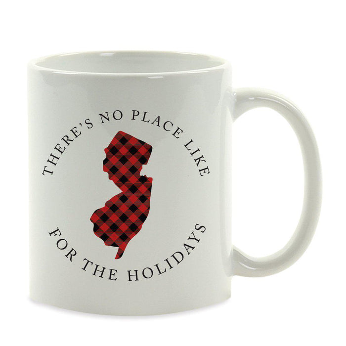 Andaz Press 11oz Plaid US State Home Coffee Mug-Set of 1-Andaz Press-New Jersey-