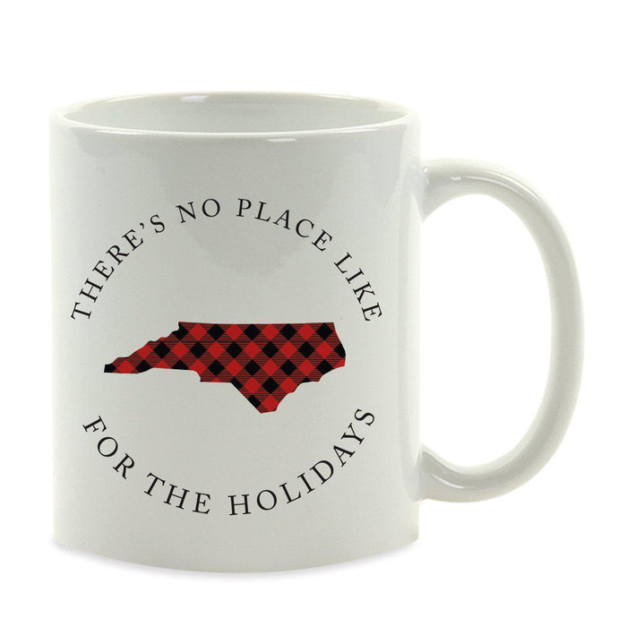 Andaz Press 11oz Plaid US State Home Coffee Mug-Set of 1-Andaz Press-North Carolina-