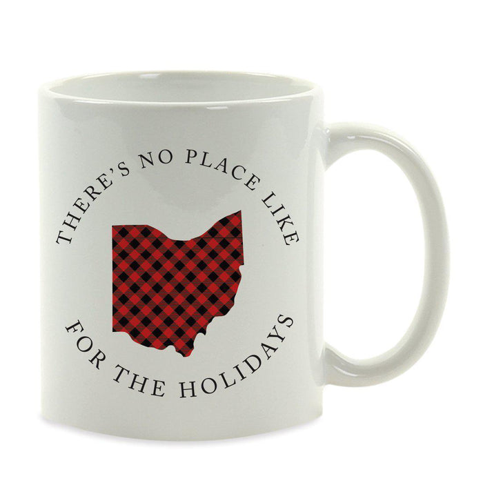 Andaz Press 11oz Plaid US State Home Coffee Mug-Set of 1-Andaz Press-Ohio-